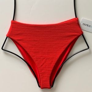 Montce Crimson Micro Scrunch Paula Bikini Bottom